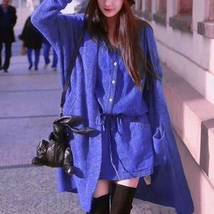 Acne studios raya purple cardigan